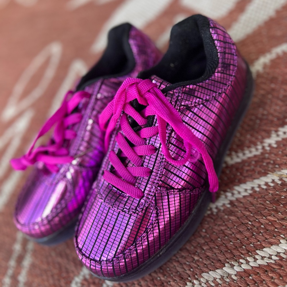 Vibrant Pink Sneakers Size 5 LED light up
